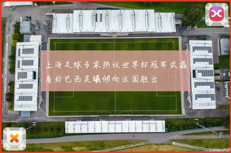 上海足球专家热议世界杯冠军武磊看好巴西吴曦倾向法国胜出